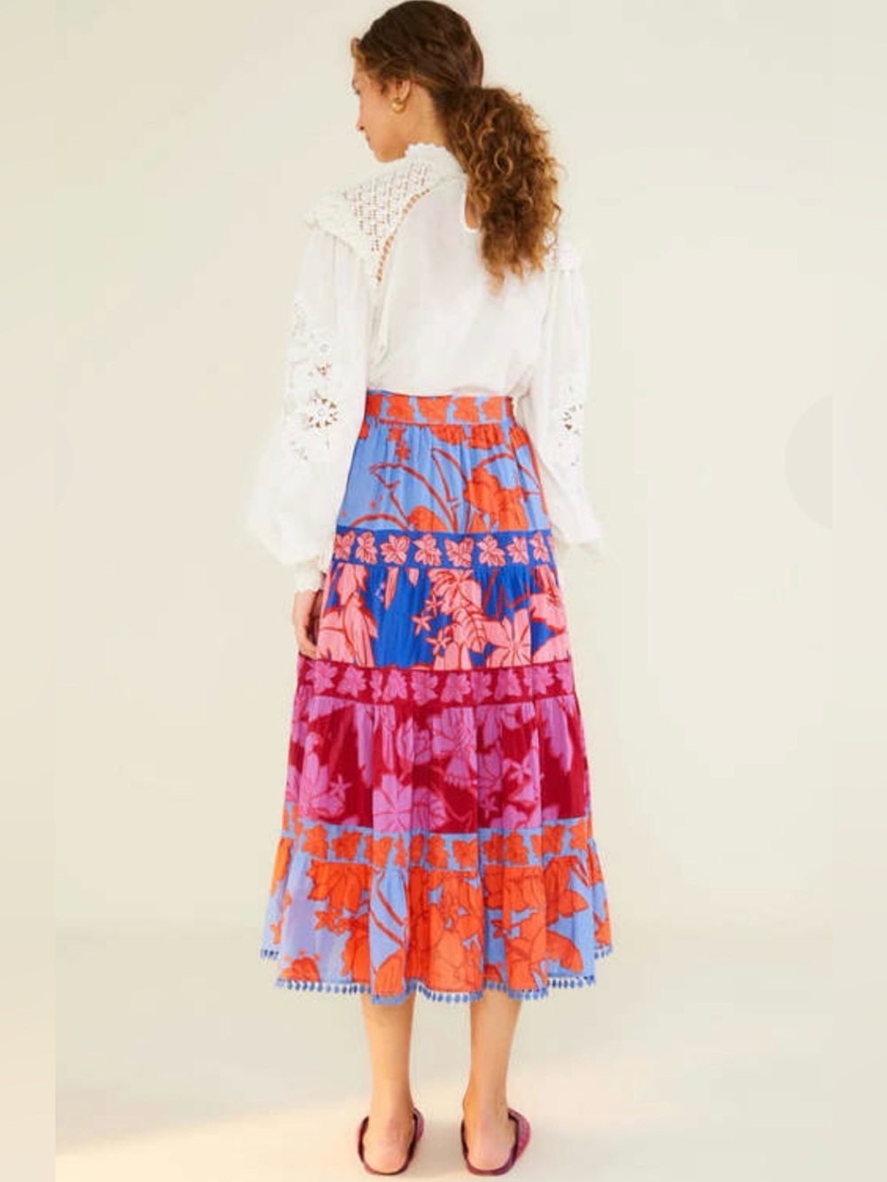 FARM Rio Mixed Living Nature Skirt size S - Picture 2 of 6